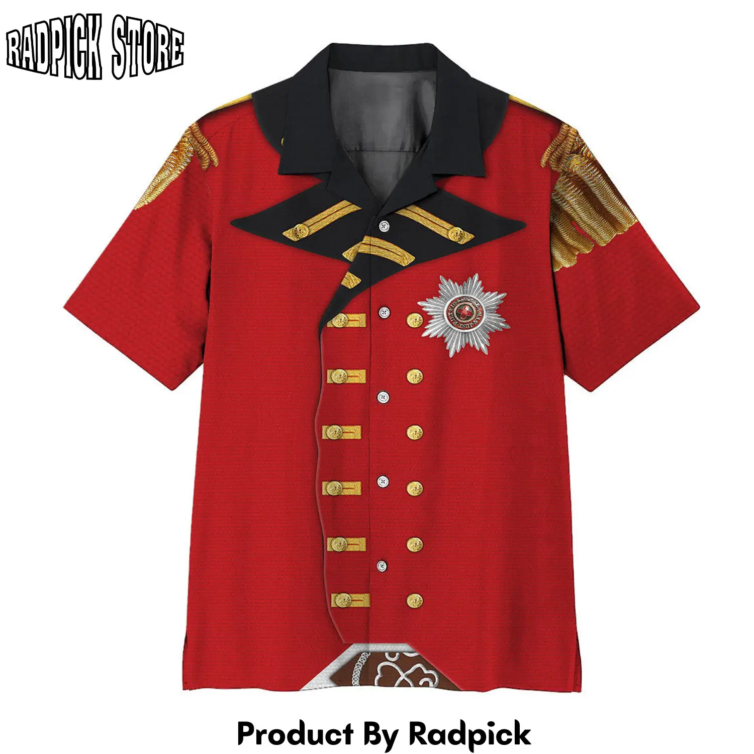 Radpick 3d george iii of the united kingdom hawaii shirt rp292779